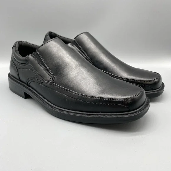 black dockers dress shoes Hisdern Wrinkle-resistant Purple Dress Shirt and Paisley Tie 2XL main image 0